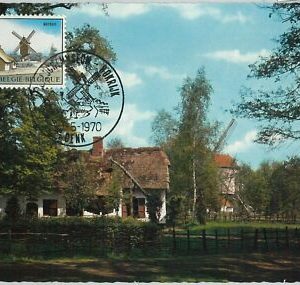 63423 - BELGIUM - POSTAL HISTORY: MAXIMUM CARD 1970 - ARCHITECTURE Windmills