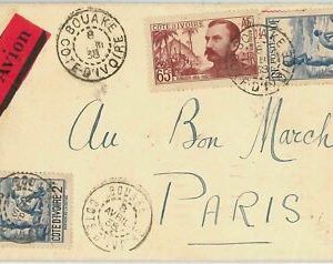 44831 - IVORY COAST Ivory Coast - POSTAL HISTORY - COVER to FRANCE 1938