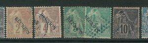 55043 - FRENCH COLONIES: REUNION - STAMPS: LOT of EARLY USED STAMPS - NICE!
