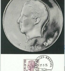 63454 - BELGIUM - POSTAL HISTORY: MAXIMUM CARD 1975 - ROYALTY