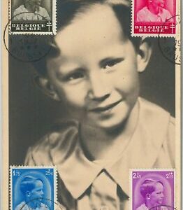 56993 - BELGIUM - POSTAL HISTORY: MAXIMUM CARD 1937 - ROYALTY