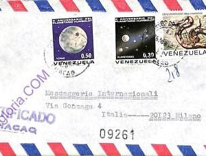 ad6402 - VENEZUELA - Postal History - REGISTERED AIRMAIL to ITALY  Space SNAKES
