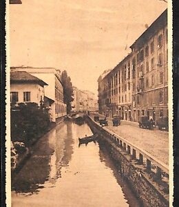 ab1723 - CARTOLINA D'EPOCA - MILANO Città : Il Naviglio
