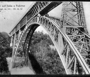 ab1730 - CARTOLINA D'EPOCA - MILANO Città : Ponte sull'Adda Paderno
