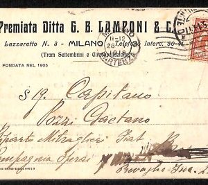 ab1740 - CARTOLINA D'EPOCA - MILANO Città : Pubblicitaria