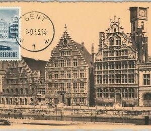 57043 - BELGIUM - POSTAL HISTORY: MAXIMUM CARD 1953 - ARCHITECTURE