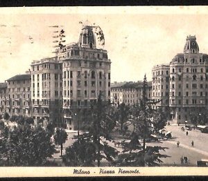 ab1750 - CARTOLINA D'EPOCA - MILANO Città : Piazza Piemonte