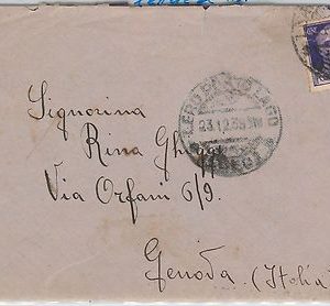 47158  REGNO - storia postale: IMPERIALE su busta da LERO annullo ambulante 1939