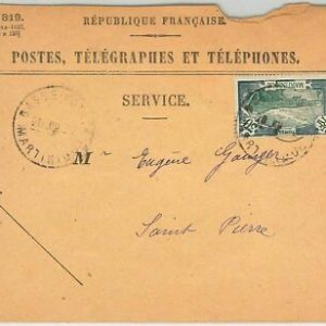 45071 MARTINIQUE - POSTGESCHICHTE: BRIEF von Basse-Point nach USA 1932