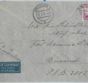 77506 - GERMANY - POSTAL HISTORY - AIRMAIL COVER to BUCAREST  1938