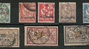 56853 - MAROKKO: Bureaux Francaise - BRIEFMARKEN: SCHÖNES LOT gebrauchter...
