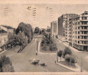 ab1772 - CARTOLINA D'EPOCA - MILANO Città : Via Monte Santo