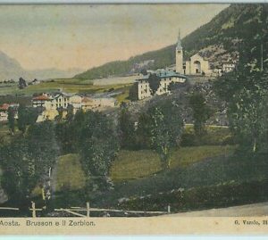 97325  - CARTOLINA d'Epoca -  AOSTA provincia  -  BRUSSON 1906