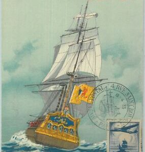 81262 - FRANKREICH - Postgeschichte - FDC MAXIMUM CARD - BOOTE Luftfahrt 1953