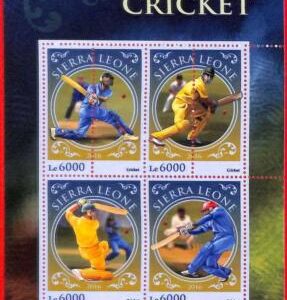 A4639 - SIERRA LEONE - ERROR MISPERF, Miniature sheet: 2016, Cricket
