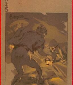 Lib7739 - VINTAGE Artist signed POSTCARD - Glamour MUSIC  HOHENSTEIN 1901 Iris