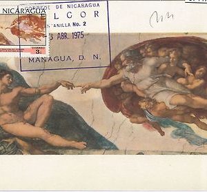 57447  -   NICARAGUA - POSTAL HISTORY: MAXIMUM CARD 1975 - ART Michelangelo