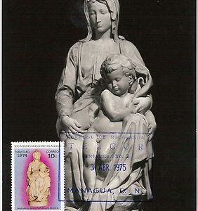 57446  -   NICARAGUA - POSTAL HISTORY: MAXIMUM CARD 1975 - ART Michelangelo