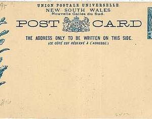 15467  Australia NEW SOUTH WALES -  POSTAL STATIONERY : 1 1/2 d. - Flowers