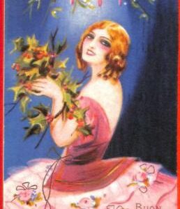 Lib7713 - VINTAGE Artist signed POSTCARD - Glamour : CHIOSTRI 1924  Christmas