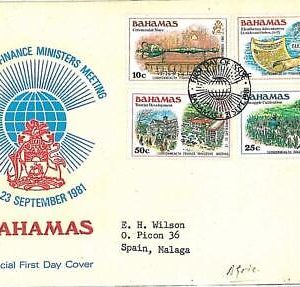 10627 - BAHAMAS - Postal History -  FDC COVER 1981 - Agricolture MAPS