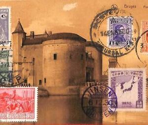 aa6838 - MOZAMBIQUE belgium ITALY  uruguay - POSTAL HISTORY - TOURIST POSTCARD