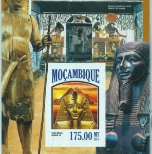 M1464 - MOZAMBIQUE - ERROR, 2013 IMPERF SHEET: Egypt, Archaeology, History