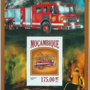 M1467 - MOZAMBIQUE - ERROR, 2013 IMPERF SHEET: Fire Trucks