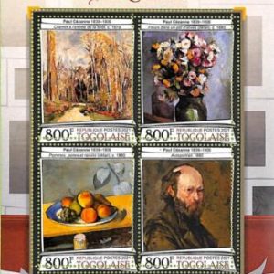 A8940 - TOGO - ERROR MISPERF Stamp Sheet - 2021 ART Paul Cezanne