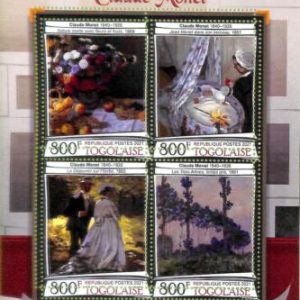 A8941 - TOGO - ERROR MISPERF Stamp Sheet - 2021 ART Claude Monet
