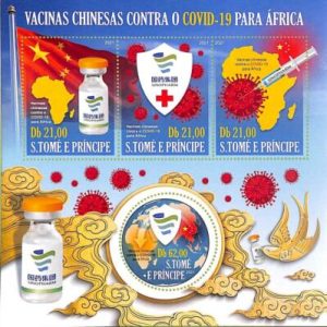 A8718 - S.TOME - ERROR MISPERF  Stamp Sheet -2021 MEDICINE,  RED CROSS