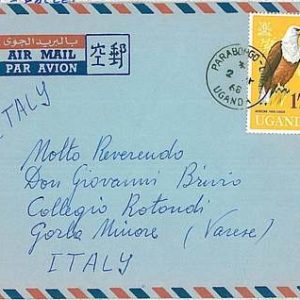 UGANDA -  POSTAL HISTORY: COVER 1968 - BIRDS EAGLES