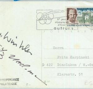 68012 - FRANCE - POSTAL HISTORY - GRENOBLE 1968 WINTER Olympic Games  POSTMARK