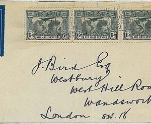 AUSTRALIA -  POSTAL HISTORY AIRMAIL COVER to LONDON - 1908