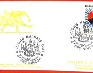 aa2429 - ITALY - Postal History - POSTMARK on CARD 1977 Athletics PRE NIMEGA