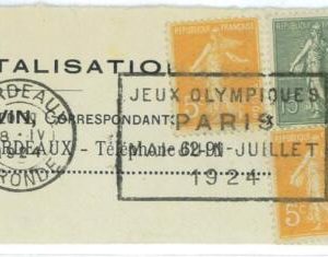 BK1928 - FRANCE - POSTAL HISTORY - 1924 Olympic Games  POSTMARK - BORDEAUX
