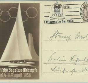 68199 - GERMANY - POSTAL  STATIONERY -  Olympic postmark 1936