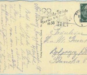 68217 - GERMANY - POSTAL HISTORY - CARD -  14.6.1936 Olympic postmark: BREMEN