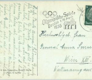 68222 - GERMANY - POSTAL HISTORY - CARD:  14.8.1936 Olympic postmark: BERLIN