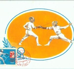 86507 - Russia  - Postal History - MAXIMUM CARD - OLYMPIC GAMES Fencing 1965