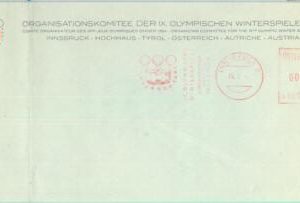 84774 - AUSTRIA - Postal History - MECHANICAL postmark 1964 Sport OLYMPIC GAMES