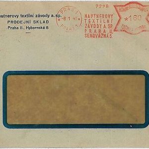29790 - Czechoslovakia Bohemia-Moravia POSTAL HISTORY - MACHINE POSTMARK 1940