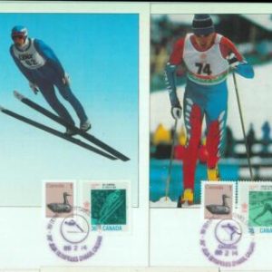 83741 - CANADA - Postal History - Set of 2 MAXIMUM CARDS  1988   Olympic Games