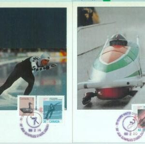 83743 - CANADA - Postal History - Set of 2 MAXIMUM CARDS  1988   Olympic Games