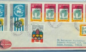 84310 - URUGUAY - Postal History -  COVER to ITALY 1978    UPU Olympic Games