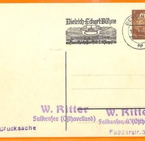 aa2891 - Germany - POSTAL HISTORY - 1936 Olympics  POSTMARK on STATIONERY