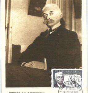 72723 -  FRANCE - Postal History -  MAXIMUM CARD - SPORT Olympics DE COUBERTIN