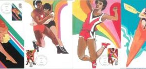 72860 - USA - Postal History - Set of 4 MAXIMUM CARDs: SPORTS Olympic Games 1984