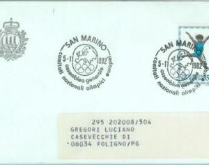 89790 - SAN MARINO - Postal History - SPECIAL POSTMARK : OLYMPIC Committee 1982