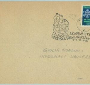 67791 - POLAND - POSTAL HISTORY - POSTMARK on COVER  1956:  UNIVERSIADE Hockey